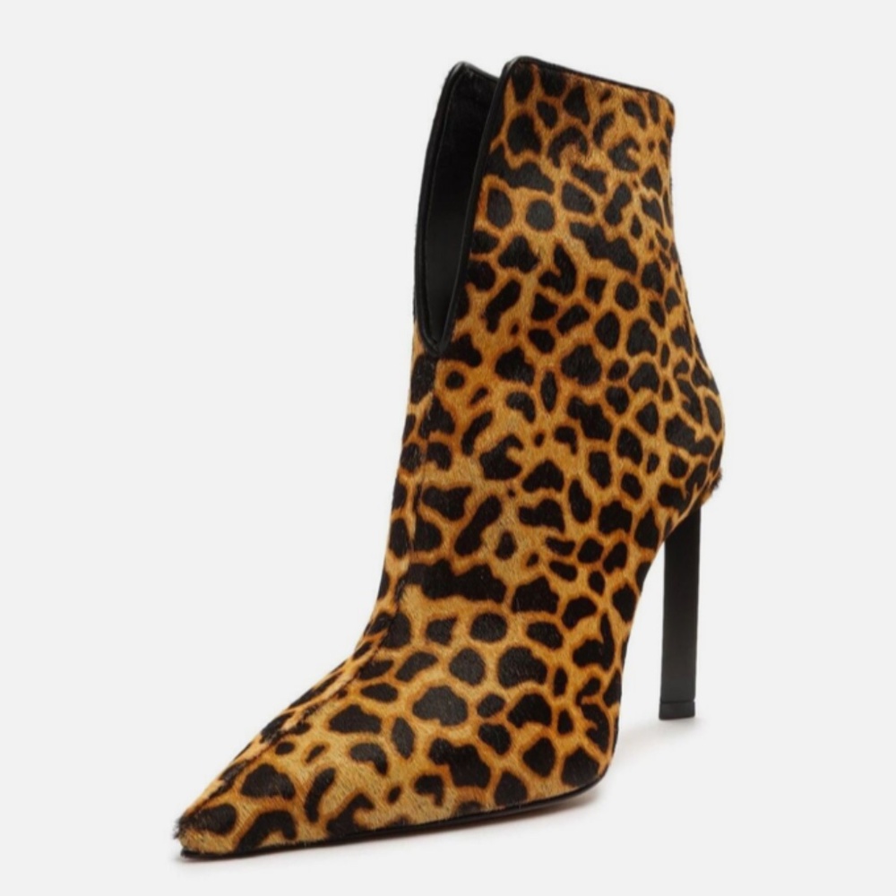 NEW SCHUTZ LEOPARD STILETTO HEEL BOOTIES SIZE 6.5 SOLD OUT ONLINE & STORES